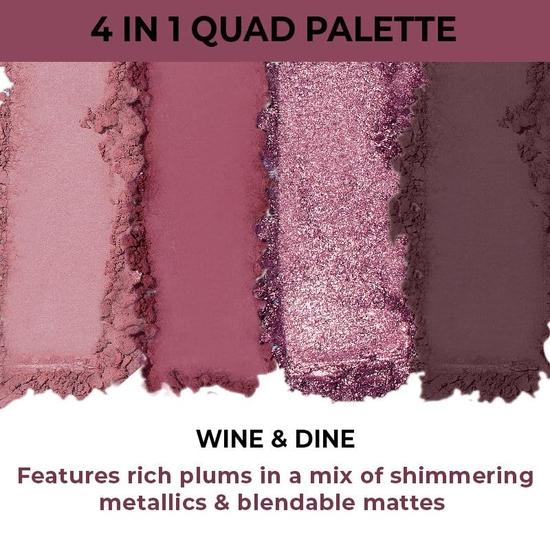 Nykaa Cosmetics Eyes On Me! 4 In 1 Quad Eyeshadow Palette - Wine & Dine