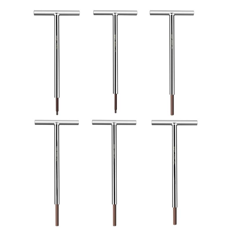 T-förmiges Handwerkzeug Sechskant-Steckschlüssel T-Griff-Schlüssel Verlängerter T-Steckschlüssel für Mechanikarbeiten 3/4/5/6/8/10mm