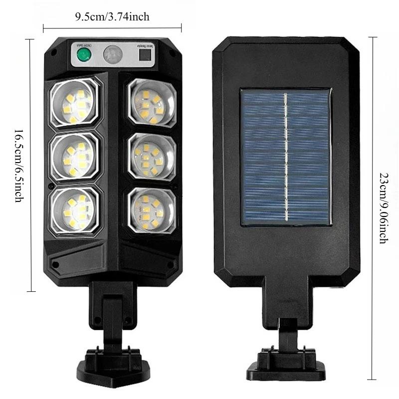 Solar Wall Light Camping Lantern Emergency Lamp Porch Light Rechargeable LED Tent Light with Magnet Home Garden Outdoor Lighting