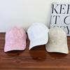 New Spring/Summer Embroidery Baseball Cap WomePink Sweet Style Hat, Korean Caps