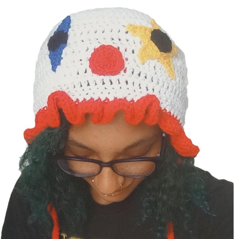 Chapeau Bonhomme en pain d'épices crocheté à la main Chapeau Bonhomme en pain d'épices de Noël