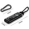 130dB Osobní obranný alarm dobíjecí sebeobrana Bezpečnost ženy s LED světlem Alarm Key Chain Emergency Anti-Attack