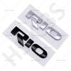 1 Pezzo Adesivo Auto 3D in ABS RIO Emblema Logo Bagagliaio Posteriore Decalcomania Auto Decorazione Carrozzeria Distintivo Decorazione Accessori