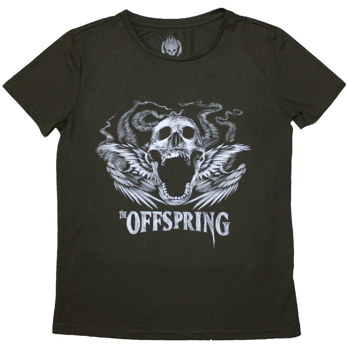 The Offspring Ladies Tshirt Feathered Winged Skull (Xlarge) S