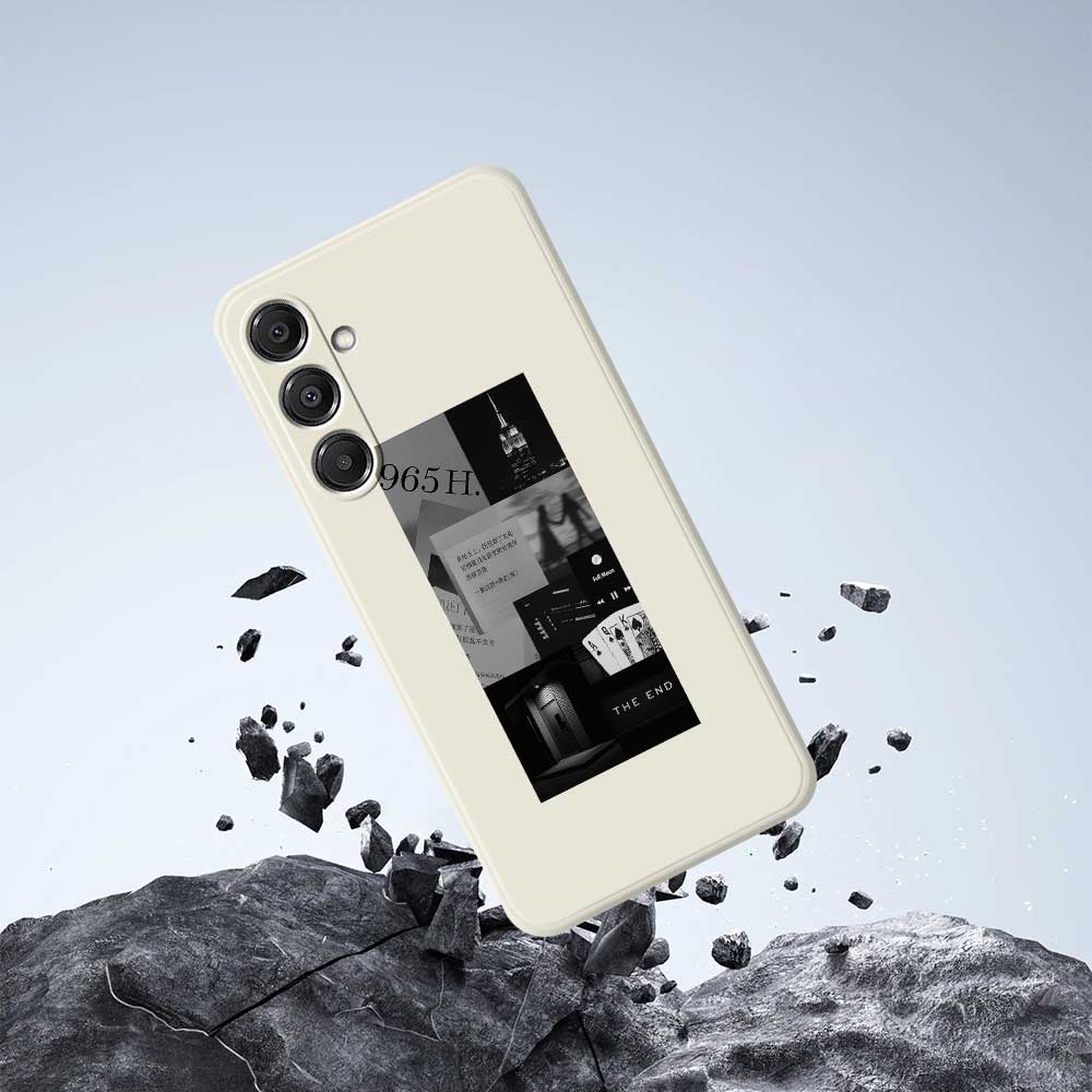 For Samsung Galaxy A16 5G/4G Case Stitching Photos Pattern Printing Straight Edge TPU Phone Back Cover