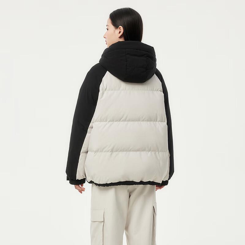 Tamboer Women's Color-Block Hooded 90% Down Jacket TB235560