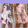 Holiday Tassels Womens Playsuit Jumpsuit Summer Blouse Floral Set Shorts Top