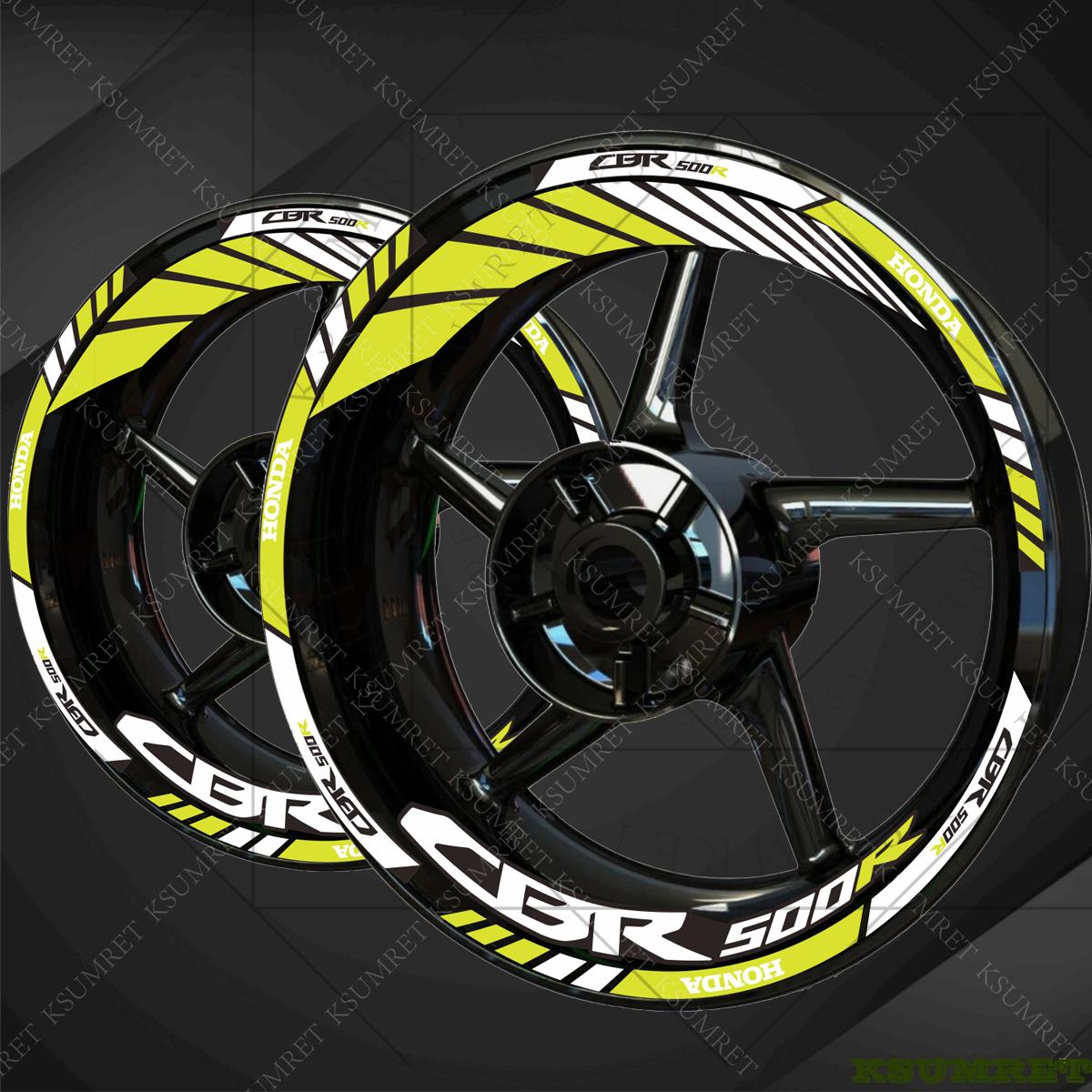 

Vinyl HONDA CBR500R Wheel Motorcycle Stickers Logo Rim Decal Set золотистий