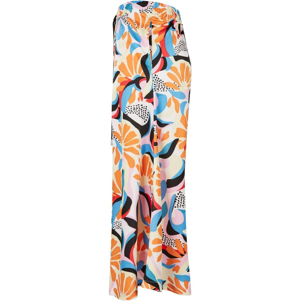 Urban Classics Womens/Ladies All-Over Print Satin Midi Skirt