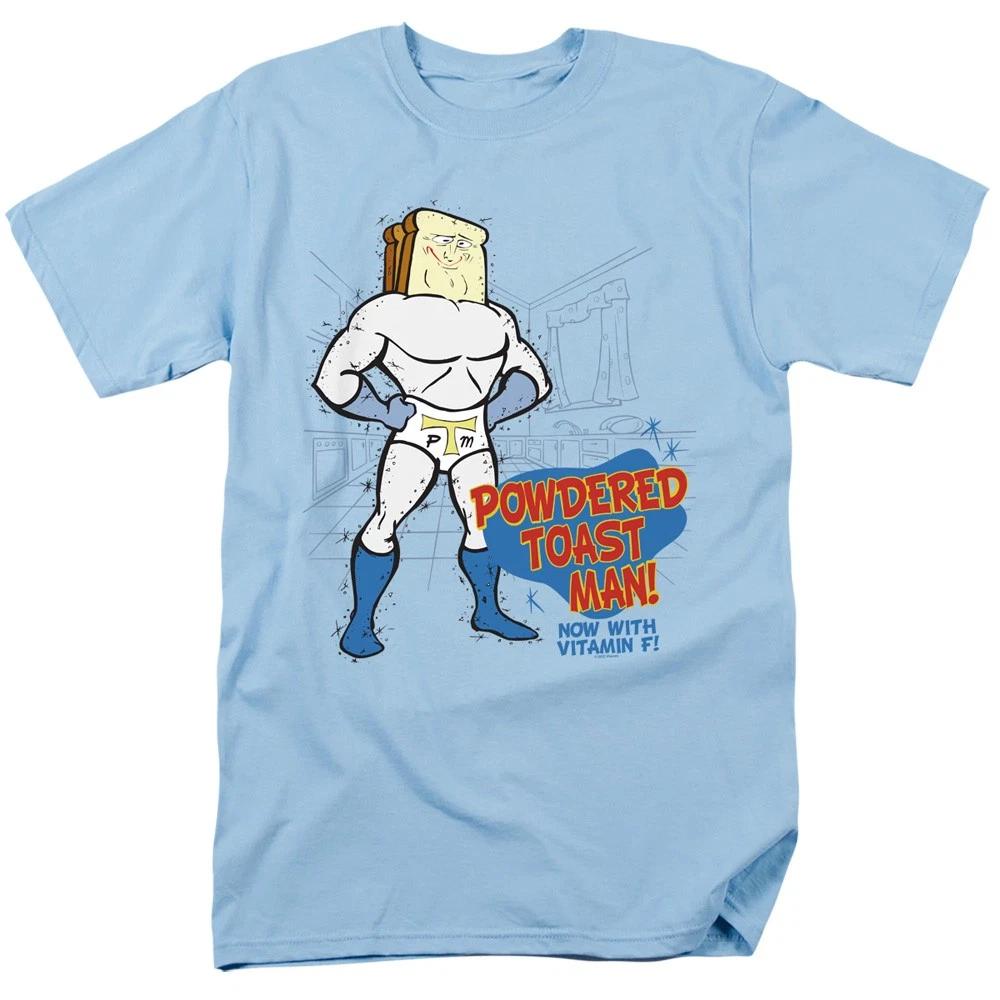 Ren And Stimpy - Powdered Toast Man -  Unisex Short Sleeve Children s T-shirt - Blue 100