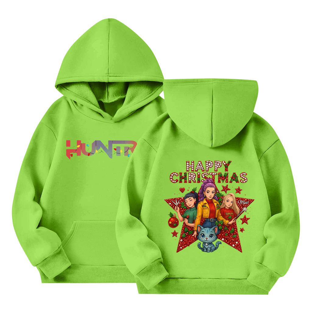 Children's Long-sleeved Loose Pullover Letter-printed Hooded Sweatshirt