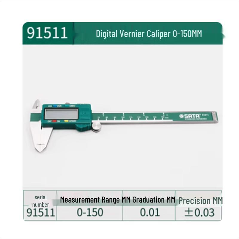 SATA Digital Stainless Steel Caliper 0-150mm
