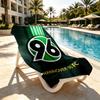 Hannover 96 Football Print Beach Towel Design, Soft, Lightweight. for Home Bathroom, Spa, Pool, Yoga, Surfing, Camping, Gift for Family, Friend