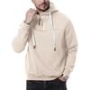 Herren Winter Hoodie Reißverschluss Halboffen Stehkragen Einfarbig Locker Pullover Sport Top Elastische Bündchen Halten Warm Alltagskleidung