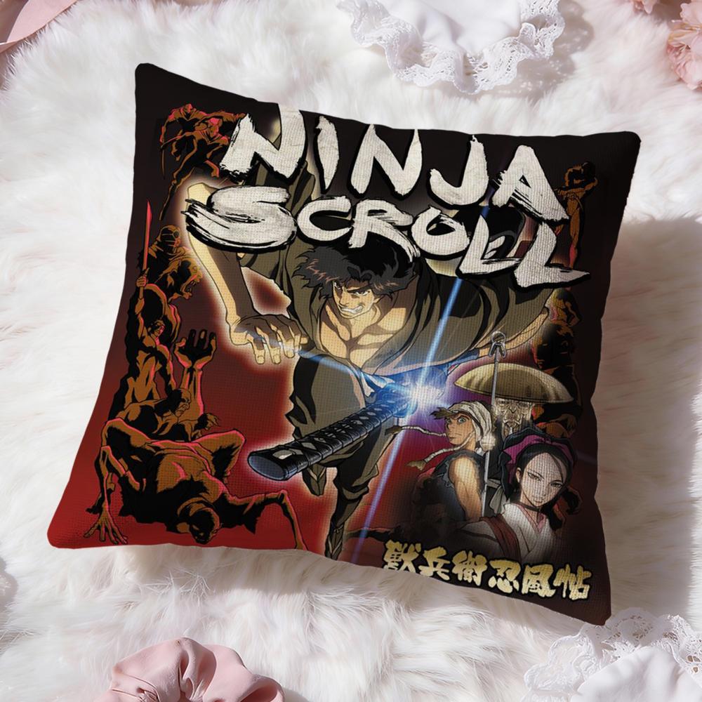 N-Ninja S-Scroll Spiel Kissenbezug Premium Komfort Wendbarer Kissenbezug -Zwei in Einem Design für Jeden Raum & Autoinnenraum
