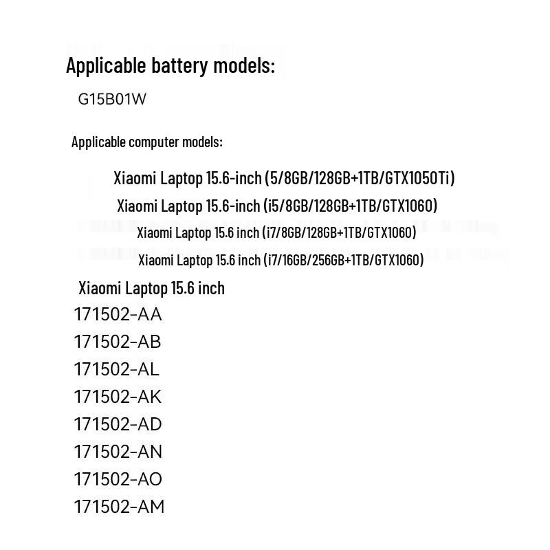 Llano Replacement Laptop Battery for Xiaomi Notebooks