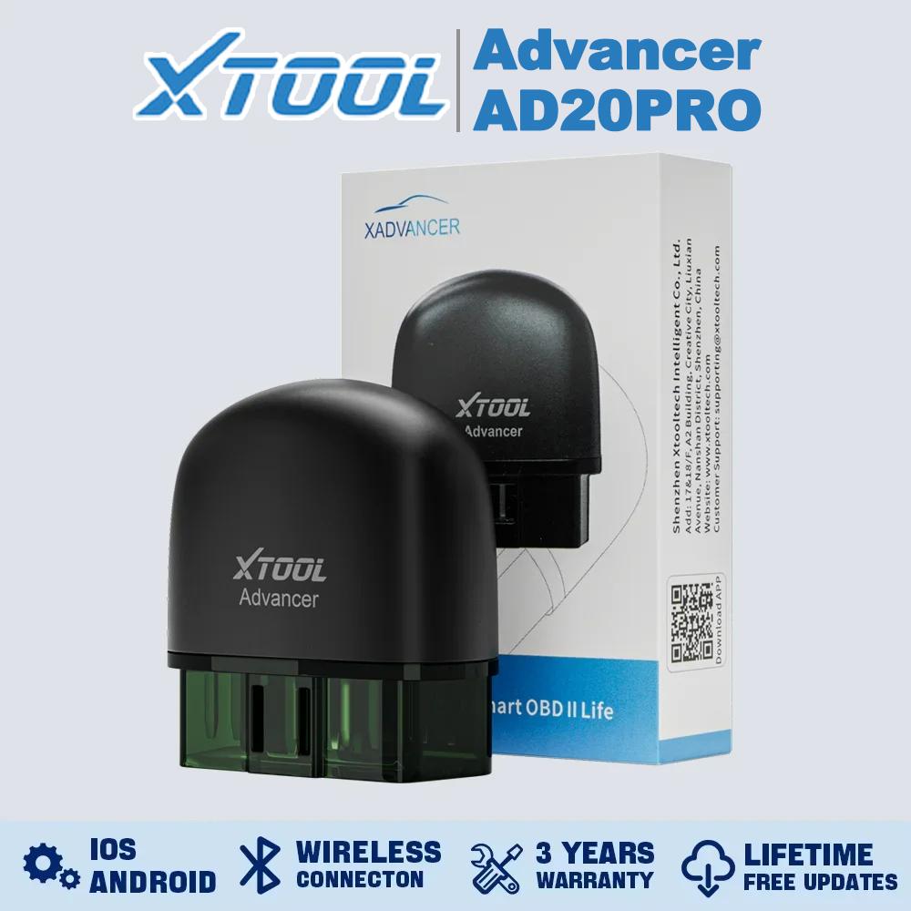 XTOOL OBD2 Scanner AD20PRO Bluetooth OBDII Code Reader Full System Diagnostic Tool Battery Test Oil Reset Software Free Update AD20 Pro