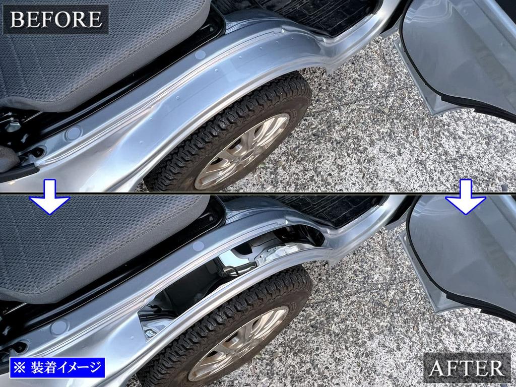 BRIGHTZ Finish Stainless Steel Plated Tire House Cover for Hijet Truck Jumbo Ultra-Mirror [ENT-MOL-125] S500P/S510P