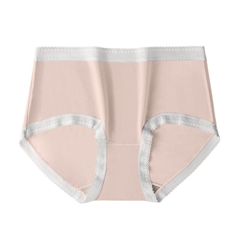 Bielizna bawełniana Wysokiej klasy bielizna Super elastyczna bielizna z jedwabiu morwowego ze średnim stanem, antybakteryjne spodnie trójkątne