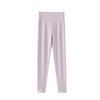 Women's High Waist Fleece-Lined Stretchy Warm Leggings - Acrylic Antibacterial, Slim Fit, Thickened for Autumn