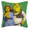 Federe per Cuscino Divertenti Shrek Film Fantasy Cartone Animato Divano Decorativo Casa Stampa Double-Sided Corto Peluche Cuscino Carino