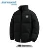 Jeanswest Men's Winter Fleece-Lined Stand-Collar Puffer Jacket