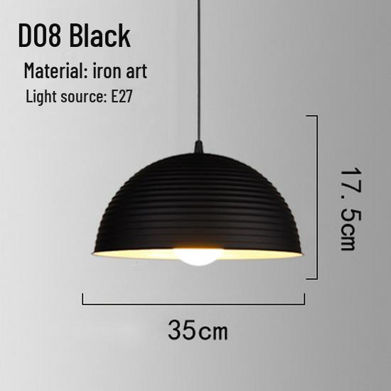 Retro Industrial Wrought Iron Pendant Lamp - Minimalist Style for Bars, Hotels, and Restaurants