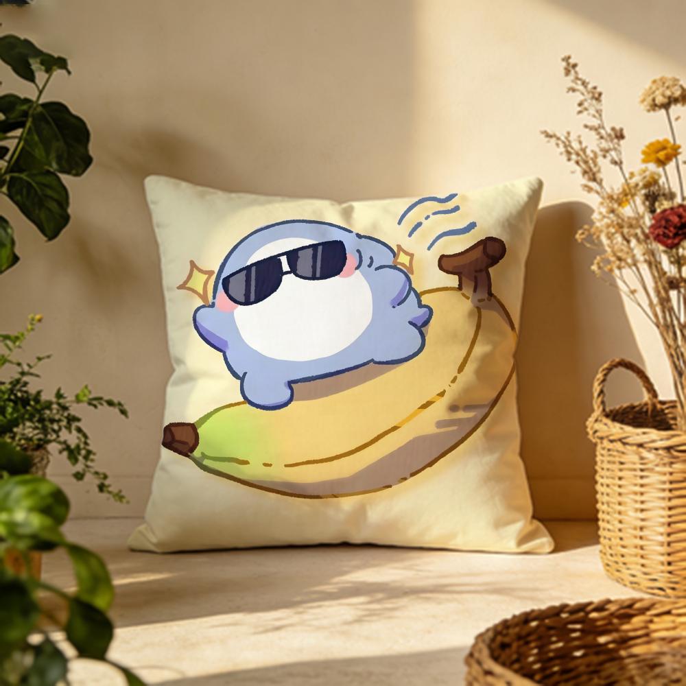 Stylish FFat Sharkful Cushion Cover Versatile DoubleSided Pillow Case Fit for Sofa Bed Car  Daily Decor
