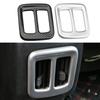 Car Rear AC Vent Cover Trim for Jeep Compass 2017 2018 2019 Air Conditioning Outlet Decoration Stciker Interior Accessories