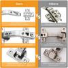 2pcs Hydraulic Cabinet Hinges Stainless Steel Cabinet Hardware Lazy Susan Hinge  Cupboard