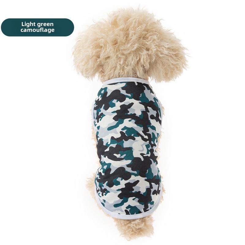 

Одежда для домашних животных Собака Кошка Кошка Камуфляж Цвет Тедди Тхан Медведь Домашние животные Новая Весна и Лето Одежда без шерсти XL