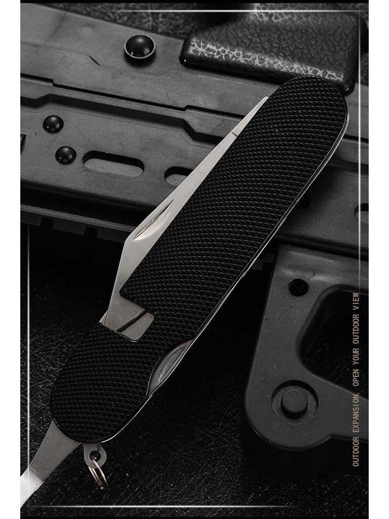 Multifunctional Foldable Detachable Tableware: Compact Travel & Outdoor Aluminum Handle Fruit Knife