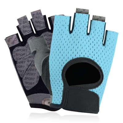 Gants d'entraînement en silicone antidérapants à demi-doigts