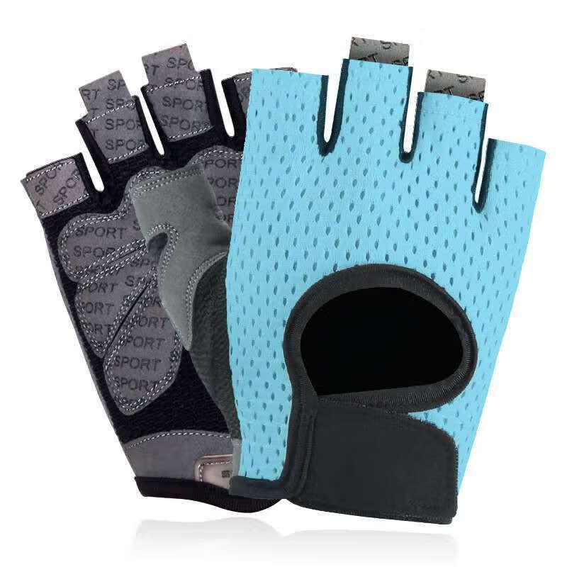 Half-Finger Silicone Anti-Slip Workout Gloves S