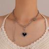 Necklace Female Ins Retro Letter Good Luck Hip Hop Jewelry Niche Design Light Luxury Collarbone Chain Love Wear More Neck Chain