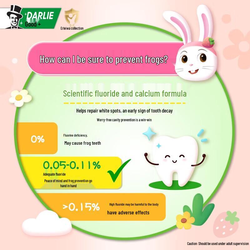 Darlie Baby Rabbit Kids Strawberry Anti-Cavity Toothpaste