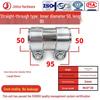 Adjustable Diameter Muffler Pipe Clamp Converter Clip