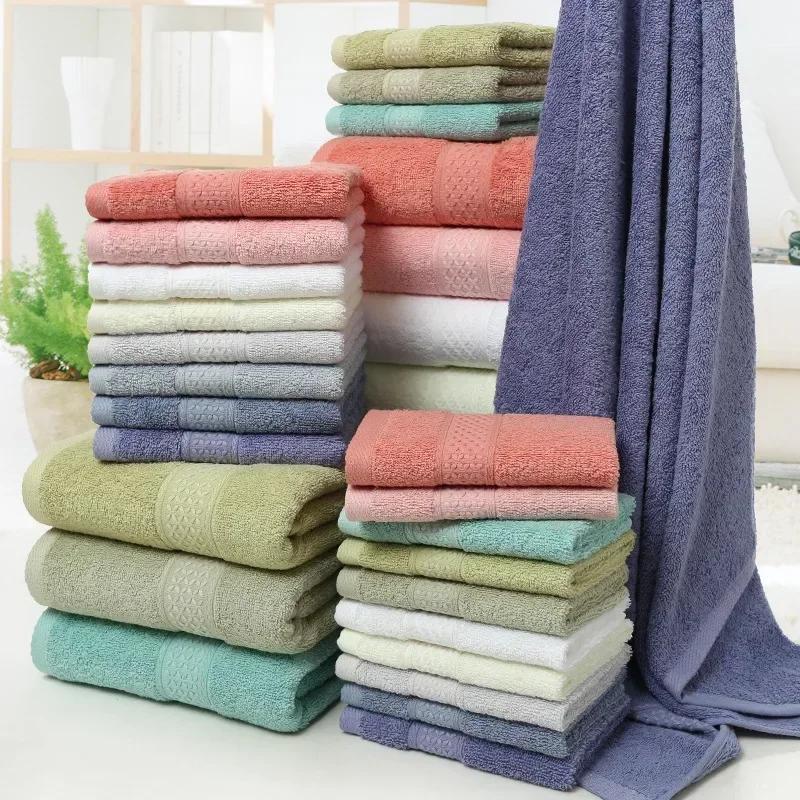 Towel Bath Towel 70x140cm Square Absorbent Couple Household Towel Set