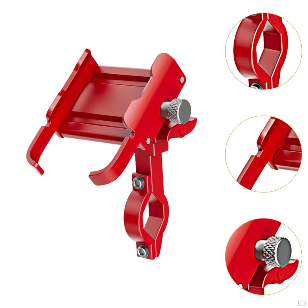 Bike Phone Holder Cell Mount Multiple Angles 720 Rotatable Handlebar Mounting Shockproof for