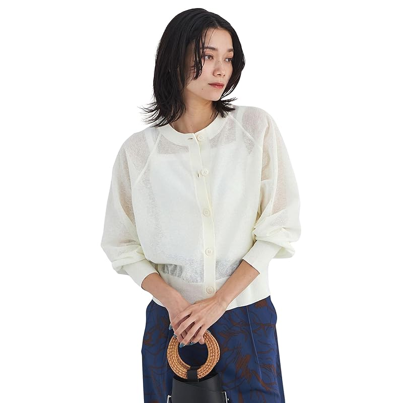 

[United Arrows green label Relaxing] Conclusion series Ninja cardigan 2WAY -washable- 36281050949 0300 OFF WHITE(03) FREE
