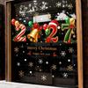 Static Cling 2027 Window Sticker PVC New Year Decorative Sticker Gifts Glass Window Cling  New Year