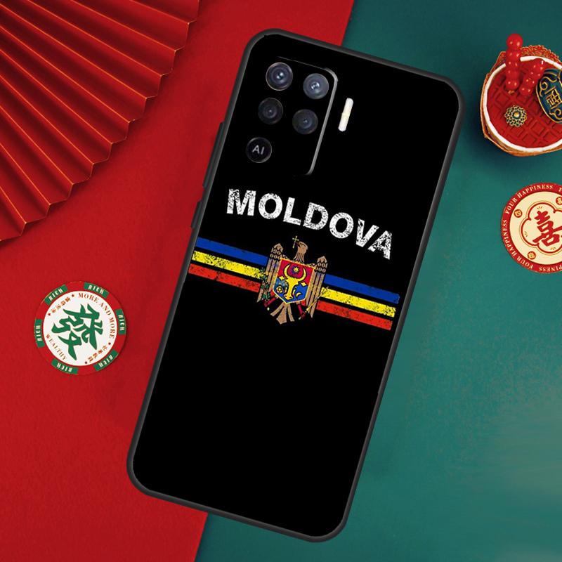 Moldova Flag Case For Oppo A6 A5 Pro A15 A18 A38 A58 A78 A98 A54 A74 A94 A17 A57 A80 A60 A40 A16 A76 A96