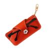 Korean Flower Glasses Case With Keychain Eyewear Holder Soft PU Leather Sunglasses Bag  Men