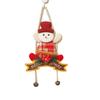 Christmas Hanging Decoration 3D Santa Snowman Elk Bear Door Knob Hanger Holiday Wall Art Sign for Living Room Bedroom Indoor Decor