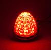 24V LED obrysová světla, boční obrysové světlo, pokovovací kroužek, sada 2 kusů pro nákladní automobily (Červené)