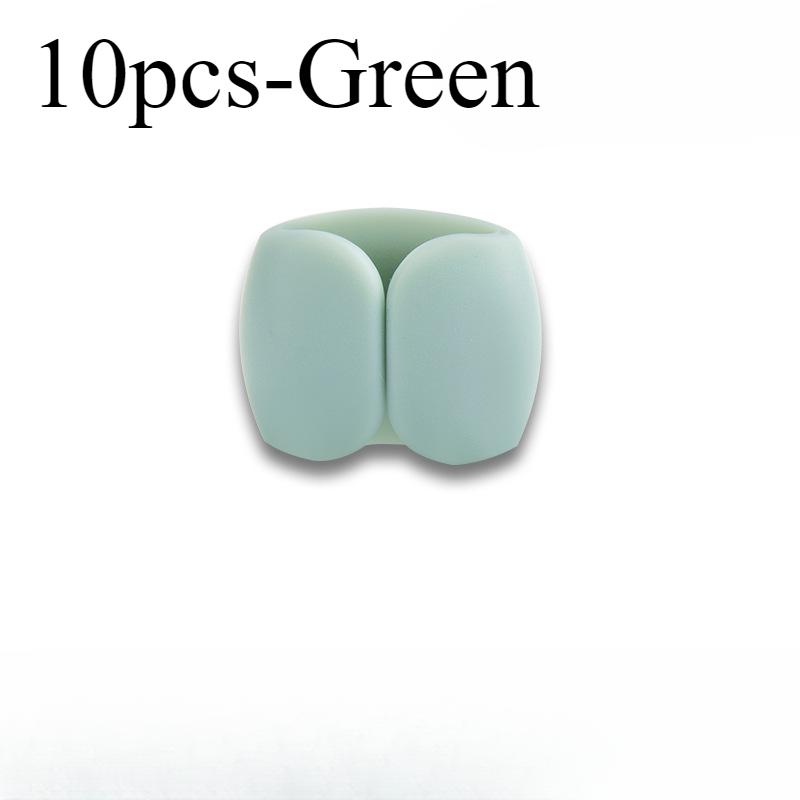 5/10 STÜCKE Kabelaufwickler Organizer Clips Mauskabel Kopfhörerhalter USB-Ladekabelhalter Schreibtischordner Kabelschutz