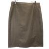 23ku Linen Blend Skirt suit Setup Upper 40/Lower 44 Khaki Women Used