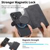 Multifunction Flip Leather Magnetic Wallet Case for Honor 400 Pro 400 Lite Magsafe Removable 2 in 1 Phone Cover for Honor 400Pro