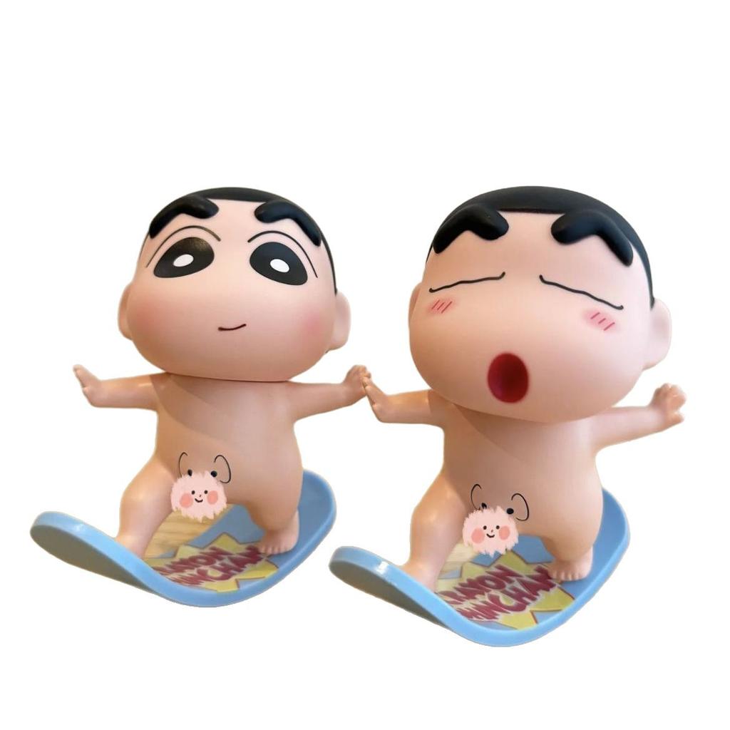 Kawaii Cute Crayon Shin Chan Anime Handmade Mini PVC Cartoon Ornament Desktop Decoration Birthday Gift