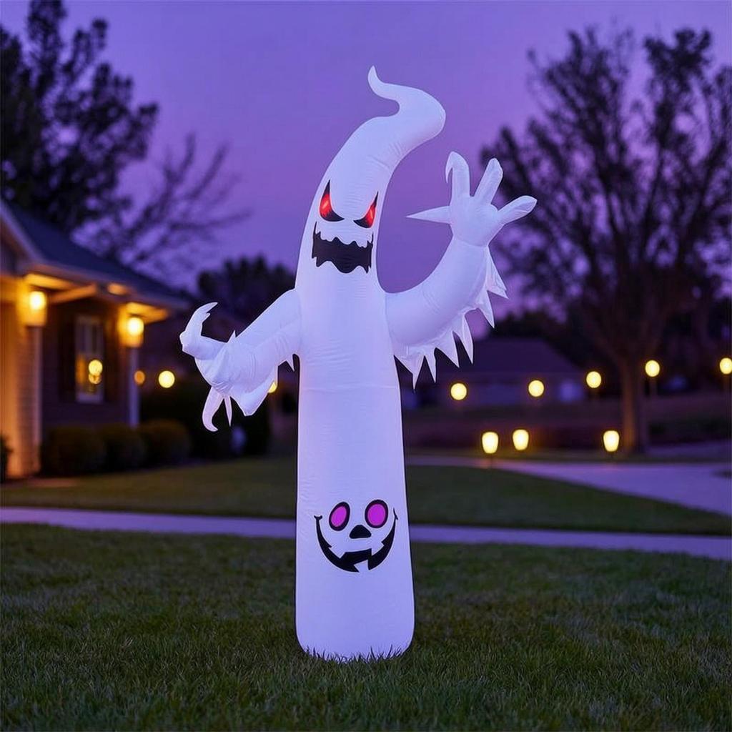 Inflatable Halloween Decoration, Freestanding Pumpkin Face